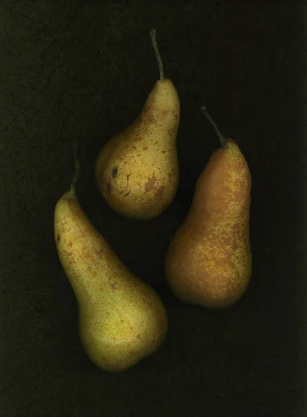 Three Golden Pears — Stock Photo, Image