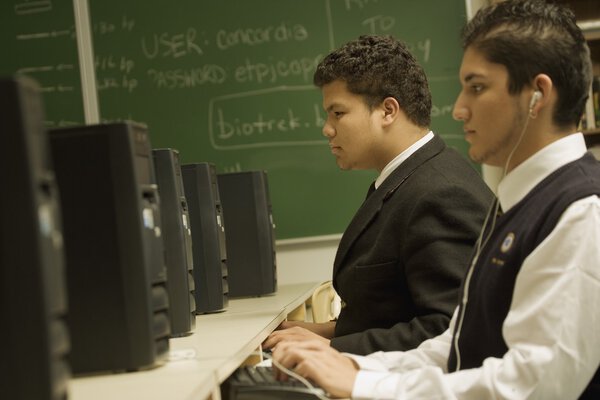 Students In A Computer Lab