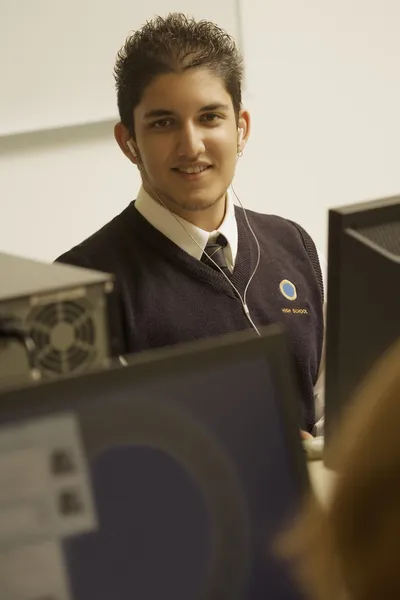 Escola Privada Estudante — Fotografia de Stock