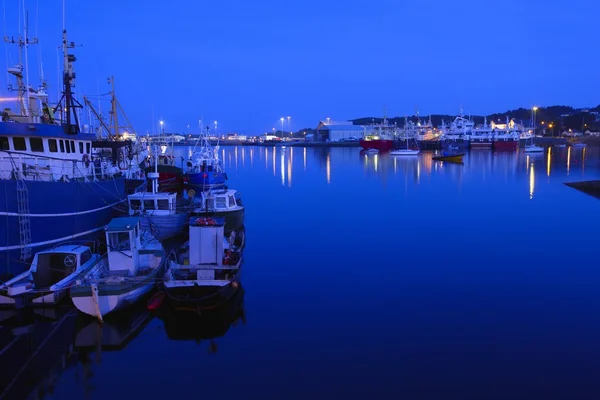 Blå harbor — Stockfoto