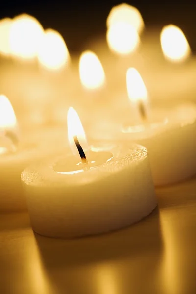 Candele accese — Foto Stock