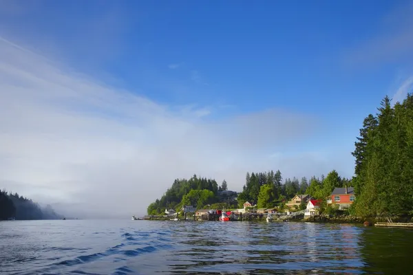 Rybářská vesnice, bamfield, ostrov vancouver, Britská Kolumbie, Kanada — Stock fotografie