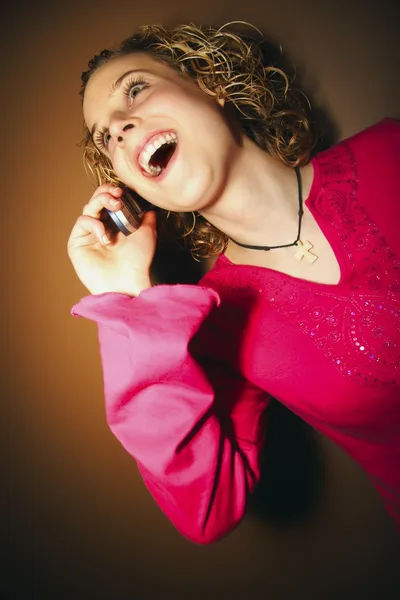 Teenager On Cell Phone — Stock Photo, Image