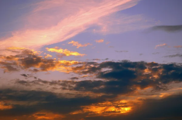 Zonsondergang wolken — Stockfoto