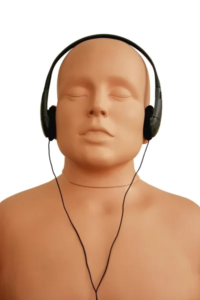 Mannequin With Headphones — Stock Photo, Image