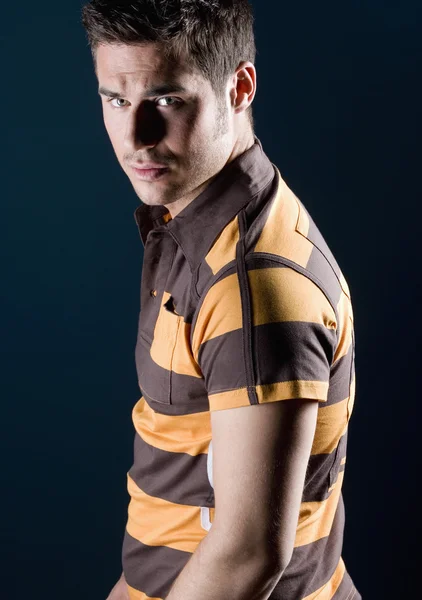 Man In Rugby Shirt — Stock Photo, Image