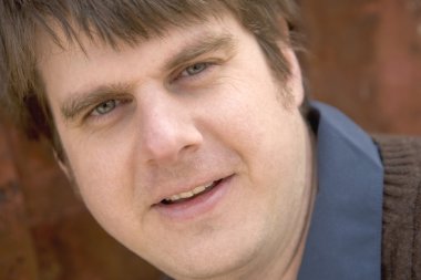 Adamın yüzünü closeup