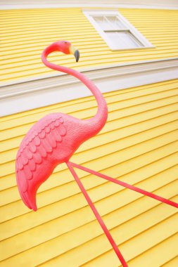 Pink Flamingo Yard Decoration clipart