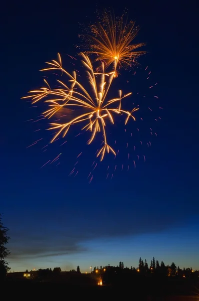 Exhibición de fuegos artificiales —  Fotos de Stock