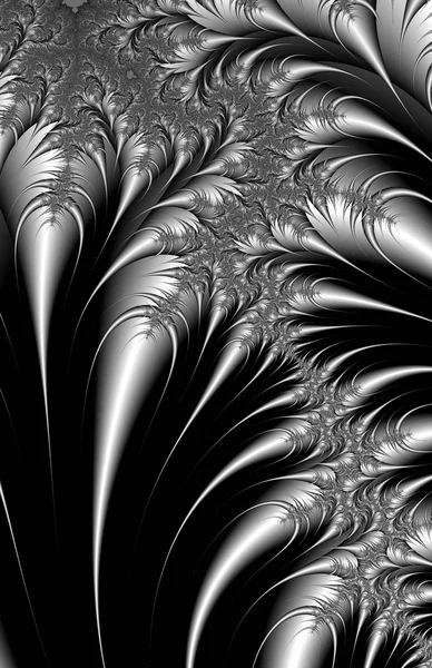 Silver And Black Abstract — Stock Photo, Image