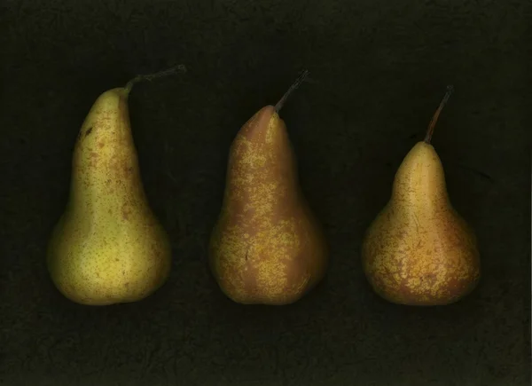 Three Golden Pears — Stock Photo, Image