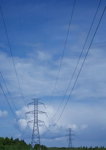 Linhas eléctricas — Fotografia de Stock