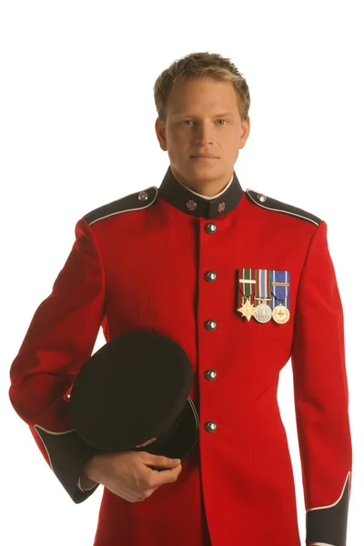 Officer i klänning uniform — Stockfoto