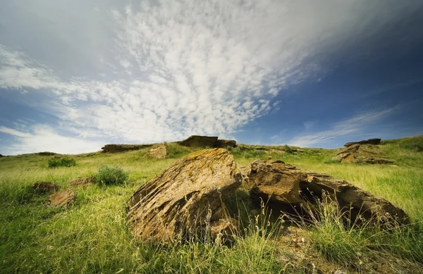 Rocky Landscape In Dinosaur Provincial Park, Alberta — Stock Image Rocky Landscape In Dinosaur Provincial Park, Alberta Stock Image