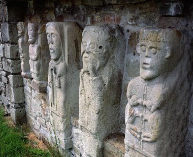 Carved Figures Of Churchmen On White Island, Lough Erne, Co. Fermanagh clipart