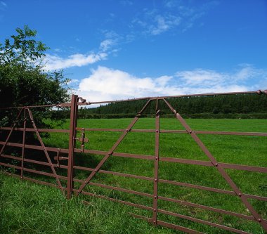 Farm Gates, Comeragh Mountains, Co Waterford, Ireland clipart