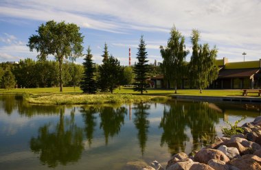 kulüpte golf sahası