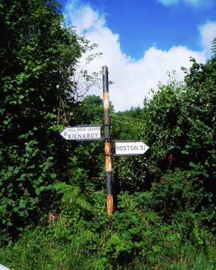 Signpost, County Clare, Ireland clipart