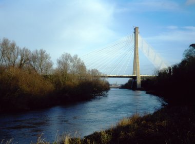 Motorway Bridge Over River Boyne, Near Drogheda, Co Meath, Ireland clipart