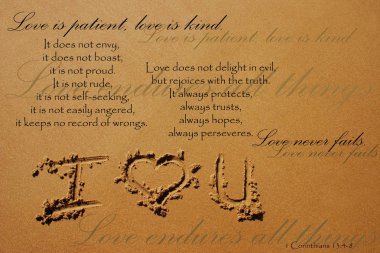 aşk Bölüm 1 corinthians 13:4-8 den