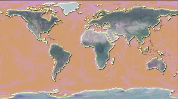 Ilustración del mapa mundial —  Fotos de Stock