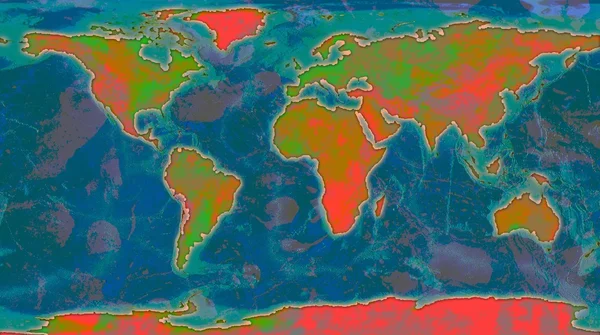 Ilustración del mapa mundial —  Fotos de Stock