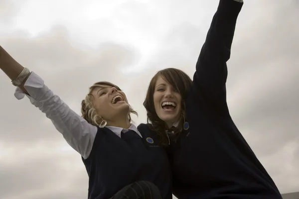 Students Cheering — Stock Photo, Image