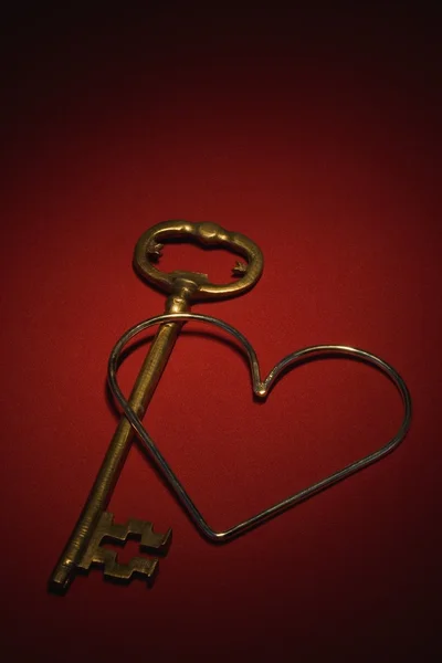 Key And A Heart — Stock Photo, Image