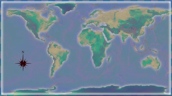 Ilustración del mapa mundial — Foto de Stock