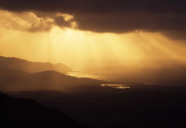 Cork Co, κεφάλι χερσόνησο mizen, θέα από το βουνό Γαβριήλ, Ιρλανδία — Φωτογραφία Αρχείου