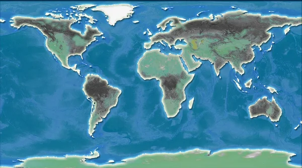 Ілюстрація світ карта — стокове фото
