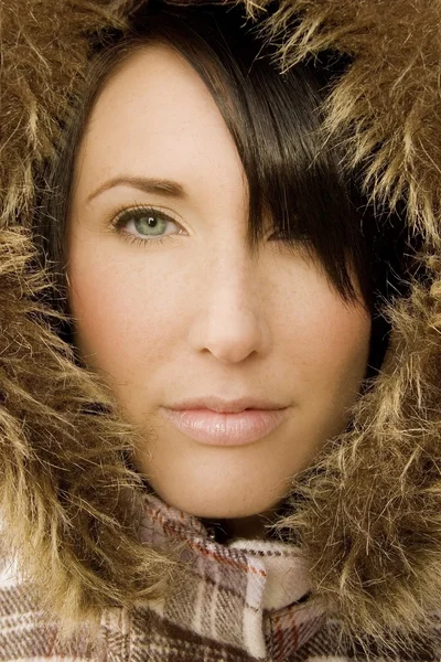 冬季夹克的女人 — 图库照片