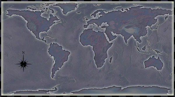 Illustration carte du monde — Photo