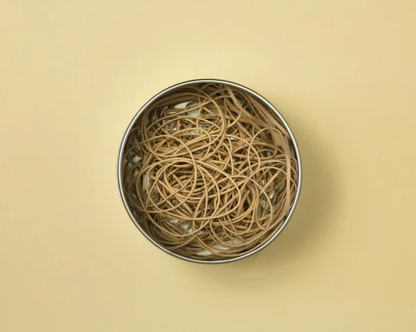 Bowl Of Rubber Bands — Stock Photo, Image