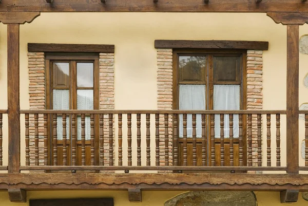 Balcony In Rioseco, Northern Spain — Zdjęcie stockowe