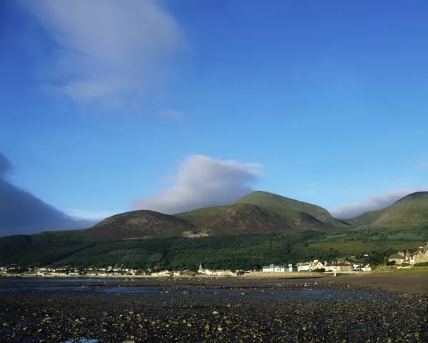 Newcastle og Mourne Mountains, Co Down, Irland - Stock-foto