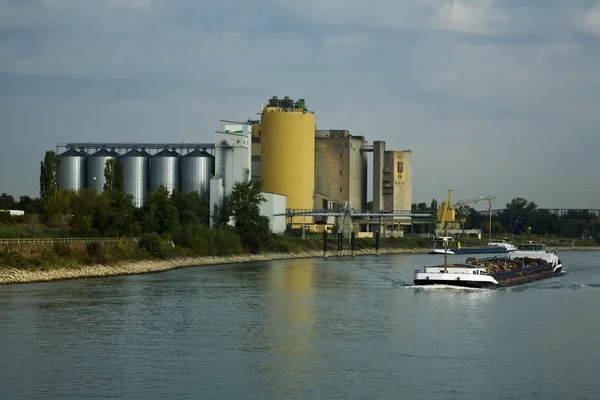 Industry On The Rhine, Germany — Stock Photo, Image