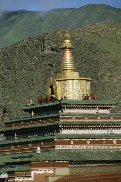 중국 Xiahe, Labrang 수도원 — 스톡 사진