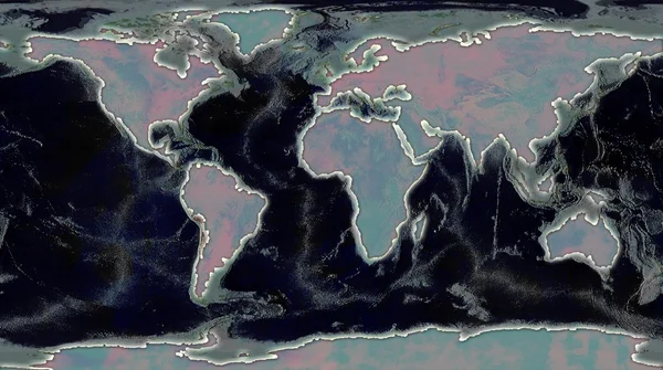Illustration carte du monde — Photo