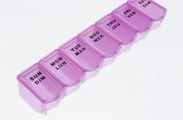 Organizzatore pillola settimanale — Foto Stock