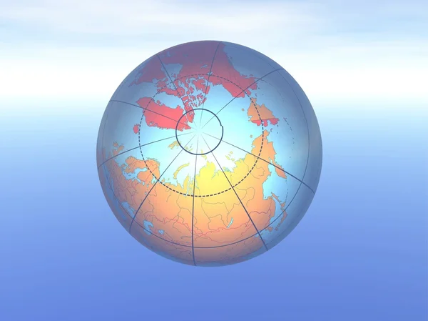 3d globo — Fotografia de Stock