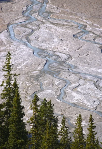 Gletsjer stream, banff national park, alberta, canada — Stockfoto