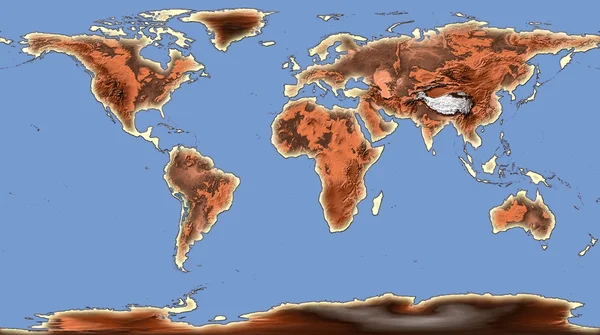 Ilustración del mapa mundial —  Fotos de Stock