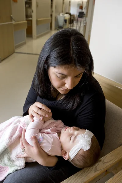 Woman Holding Baby Girl — Stock Photo, Image