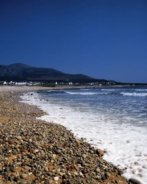 Achill Adası, Dooagh Plajı, Croaghaun Dağı, İrlanda — Stok fotoğraf