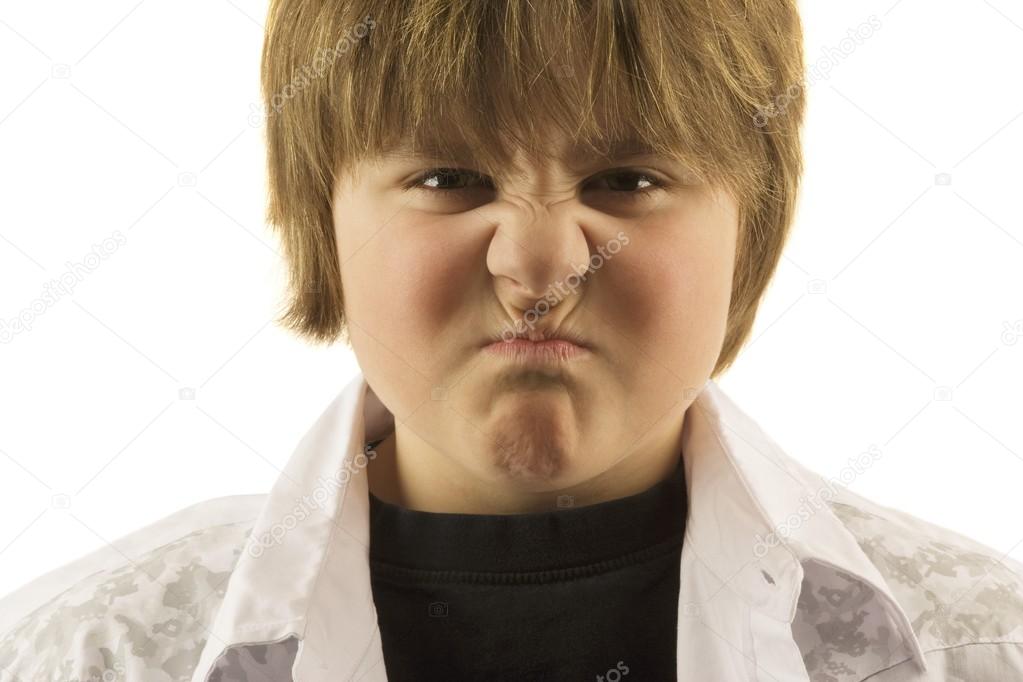 Young Boy Making Silly Face