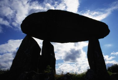 Ballykeel dolmen, slieve gullion, county armagh, İrlanda