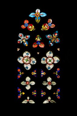 İspanyol Kilisesi, san severino, balmaseda, Bask Ülkesi, İspanya Gothic vitray pencere