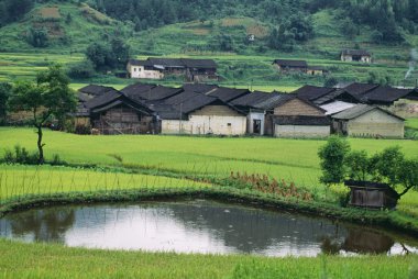 yangshuo Çin'deki köy