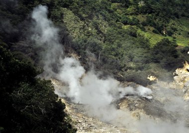Volcanic Steam Rising From The Ground, Caribbean clipart
